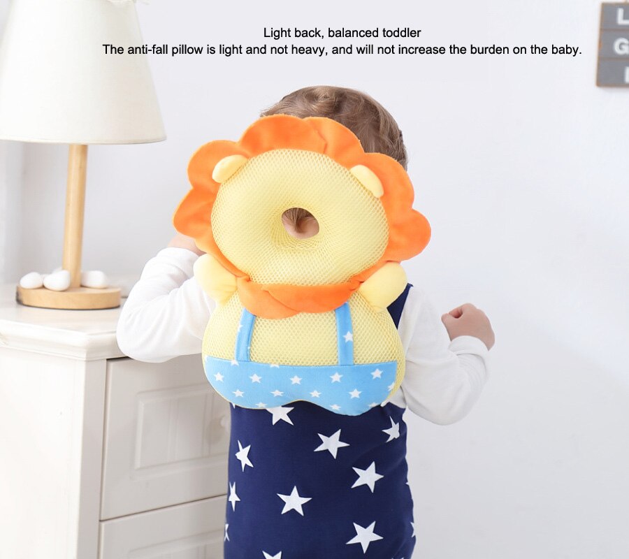 Children Large Anti-fall Pillow Baby Head Protection Pad Cartoon Toddler Head and Back Protection Pillow