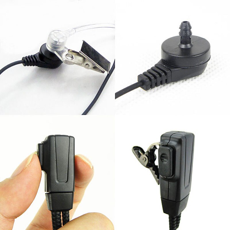 10pcs XQF Air Tube Earpiece Microphone Headset PTT for Motorola Two Way Radio Walkie Talkie CP040 CP125 CP140 CP180 CP185 CP300