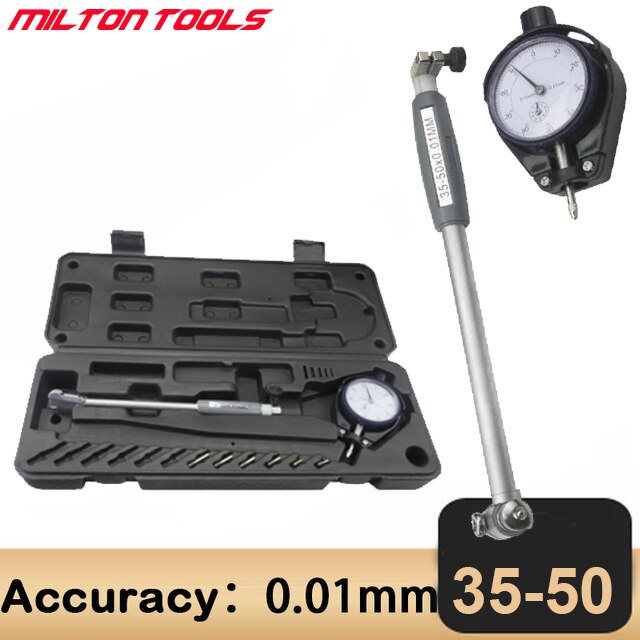 18-35-50-160mm 0.01mm Dial Bore Gauge Hole Diameter Measuring Gauge Inside Diameter Scale Cylinder Volume Meter Dial Indicator: 35-50mm