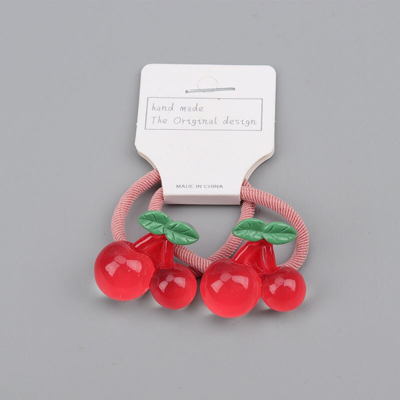 Fruta lindo pelo de los niños corbata sandía piña y fresa pelo chicas banda para la cabeza de goma corbata accesorios para el pelo tocado: SZPJ020-06