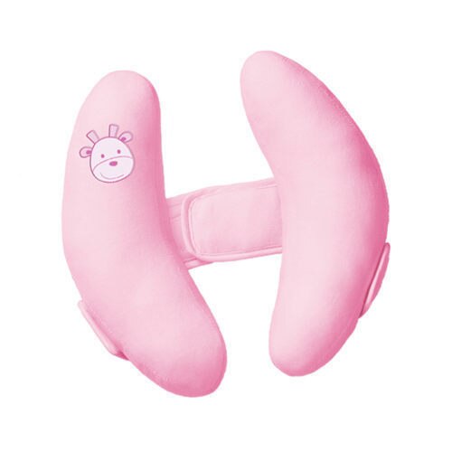 Imbaby bilbarnstol halsskydd barnsäkra färgkuddar vagn skyddar baby cervikal massiva mjuka kuddar rumsdekor: Pnk