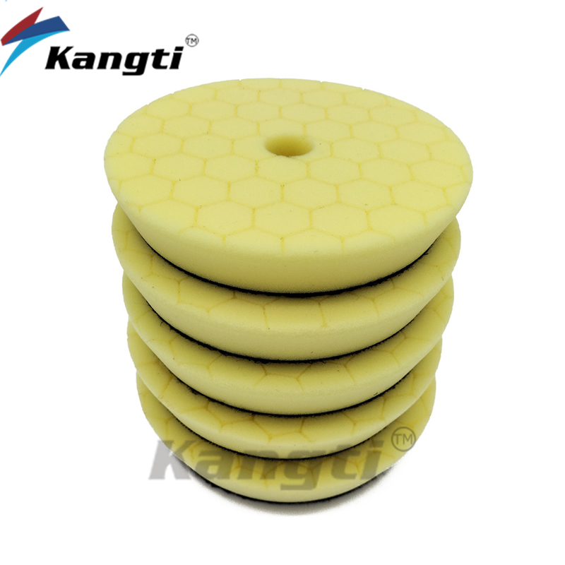 Almohadilla para pulir autos de 3/5/6 pulgadas, almohadillas para pulir espuma de Alemania, pulidores profesionales DA/RO, disco de esponja: Sponge / Verde