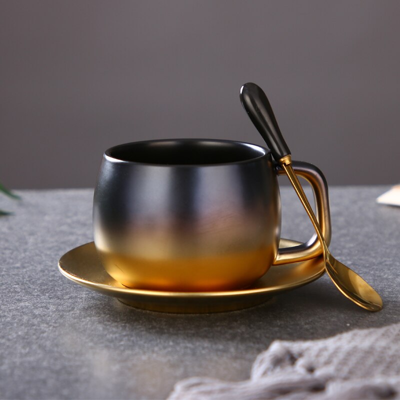 Japansk kaffekop sæt keramisk traditionel finben kina middagssæt te kopper sort xicara køkkenudstyr  eb50bd: Farverig