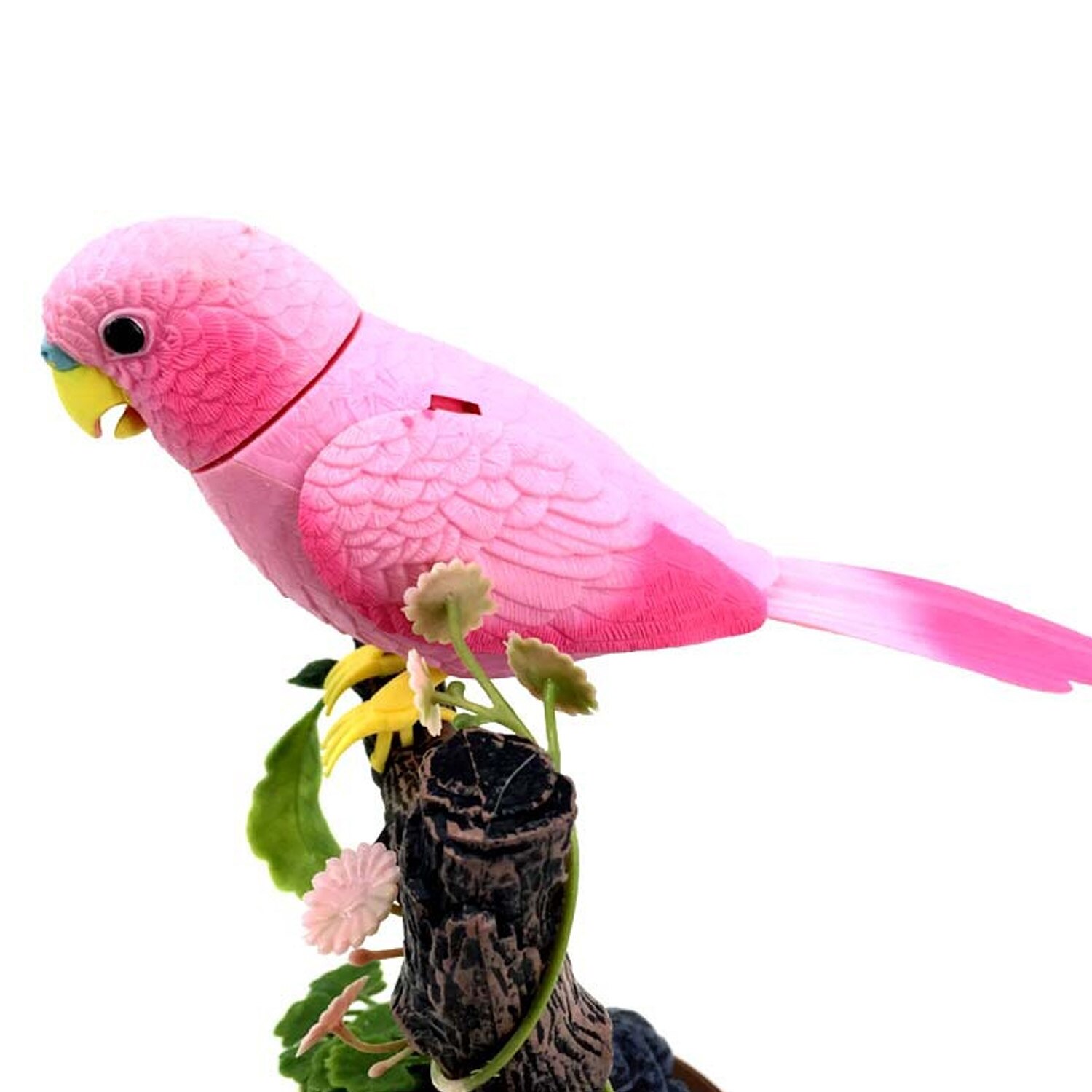 Śliczne głos kontrola dźwięku mówiący ptak elektroniczny zwierzak powtarzając papuga ołówek uchwyt pojemnik biuro w domu dekoracja stołu