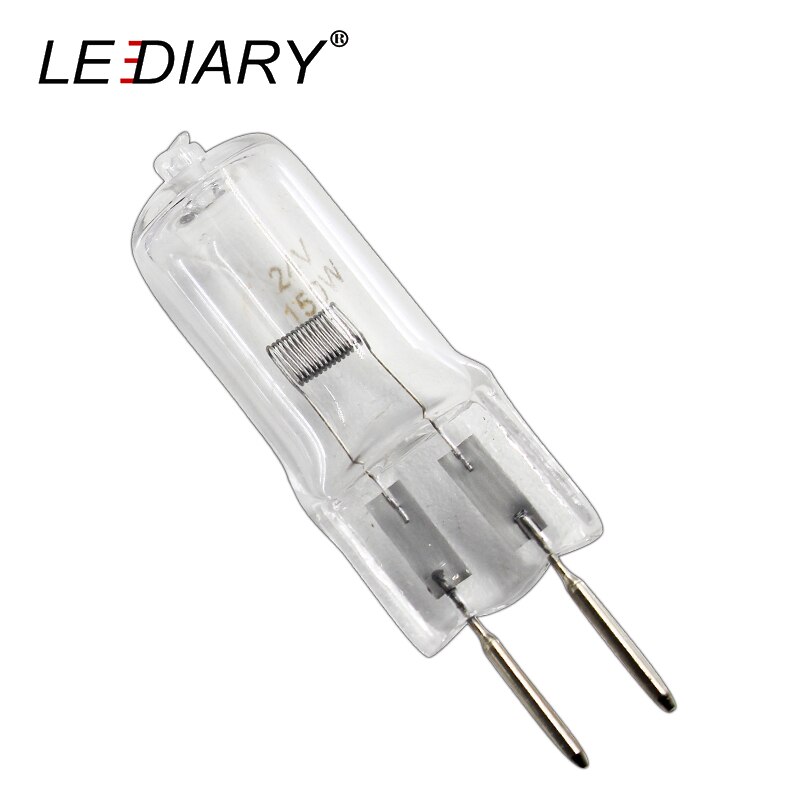 LEDIARY 5PCS Halogen Bulb GY6.35 24V 150W Clear Glass Tungsten Lamps Dimmable Clear Each Bulb With An Inner Box