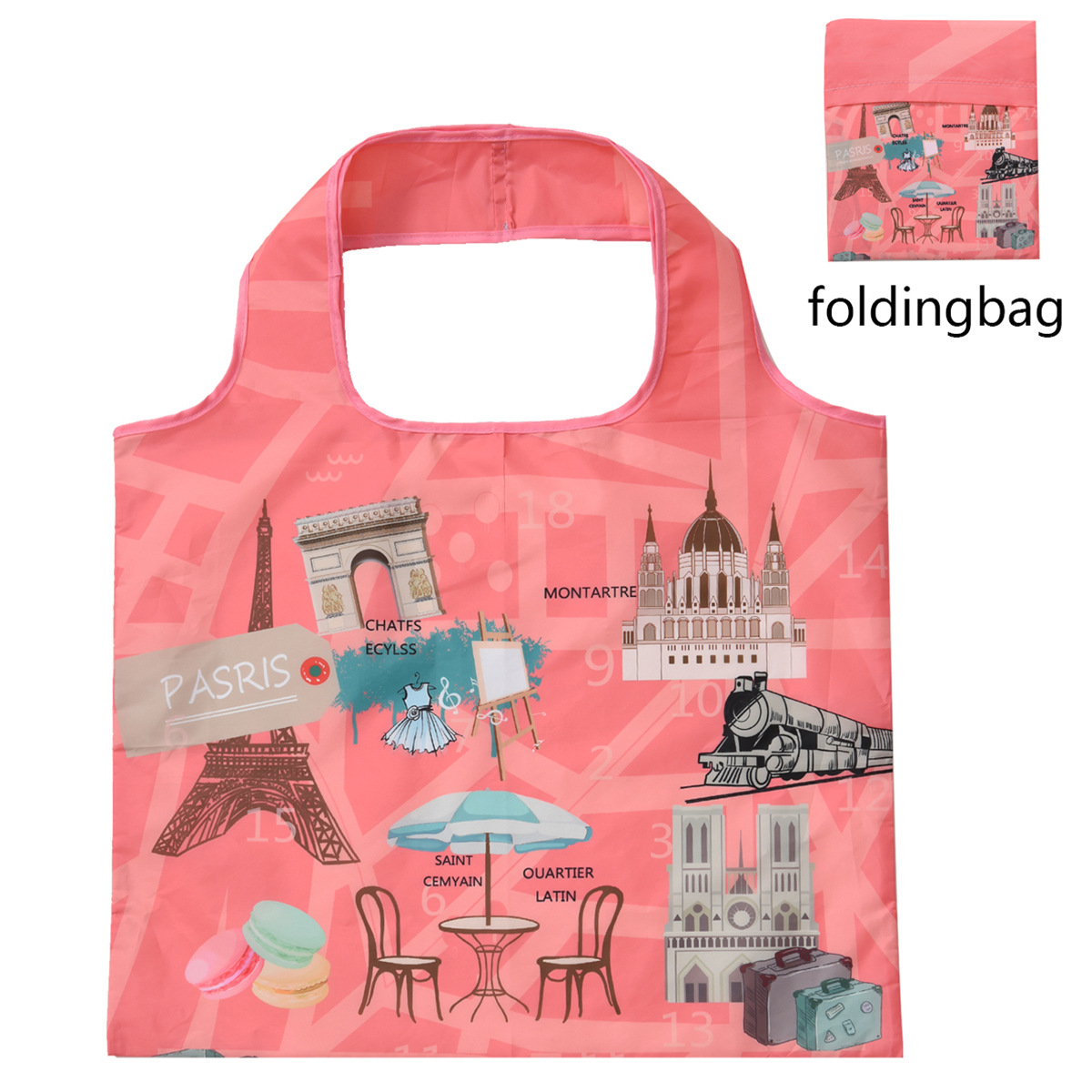 Van Gogh Hand Painted Oil Painting Shopping Bag Famous Painting Pattern Storage Bag Portable Foldable Travel Bag One Shoulder: Dark Grey
