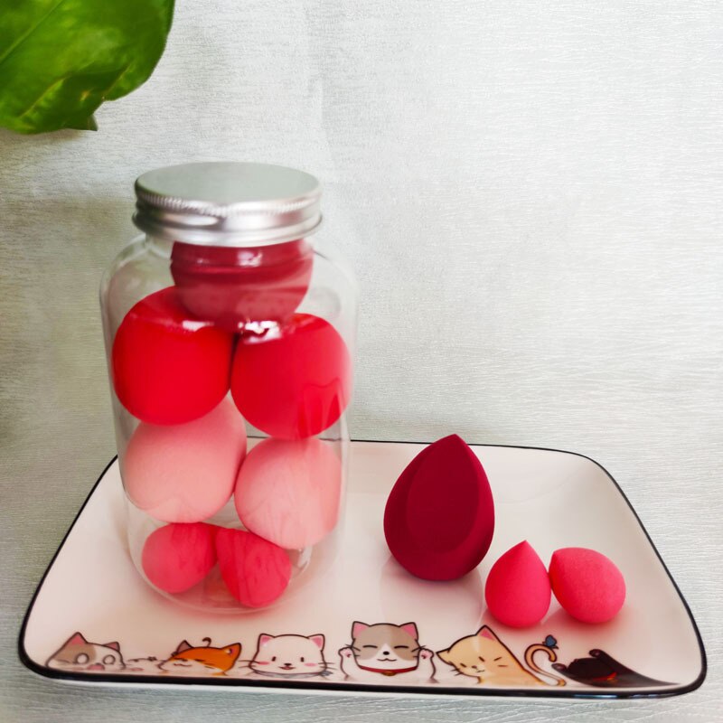 5/7Pcs Beauty Egg Set Gourd Water Puff Makeup Puff Set Colorful Cushion Cosmestic Sponge Egg Tool Wet and Dry Use Makeup