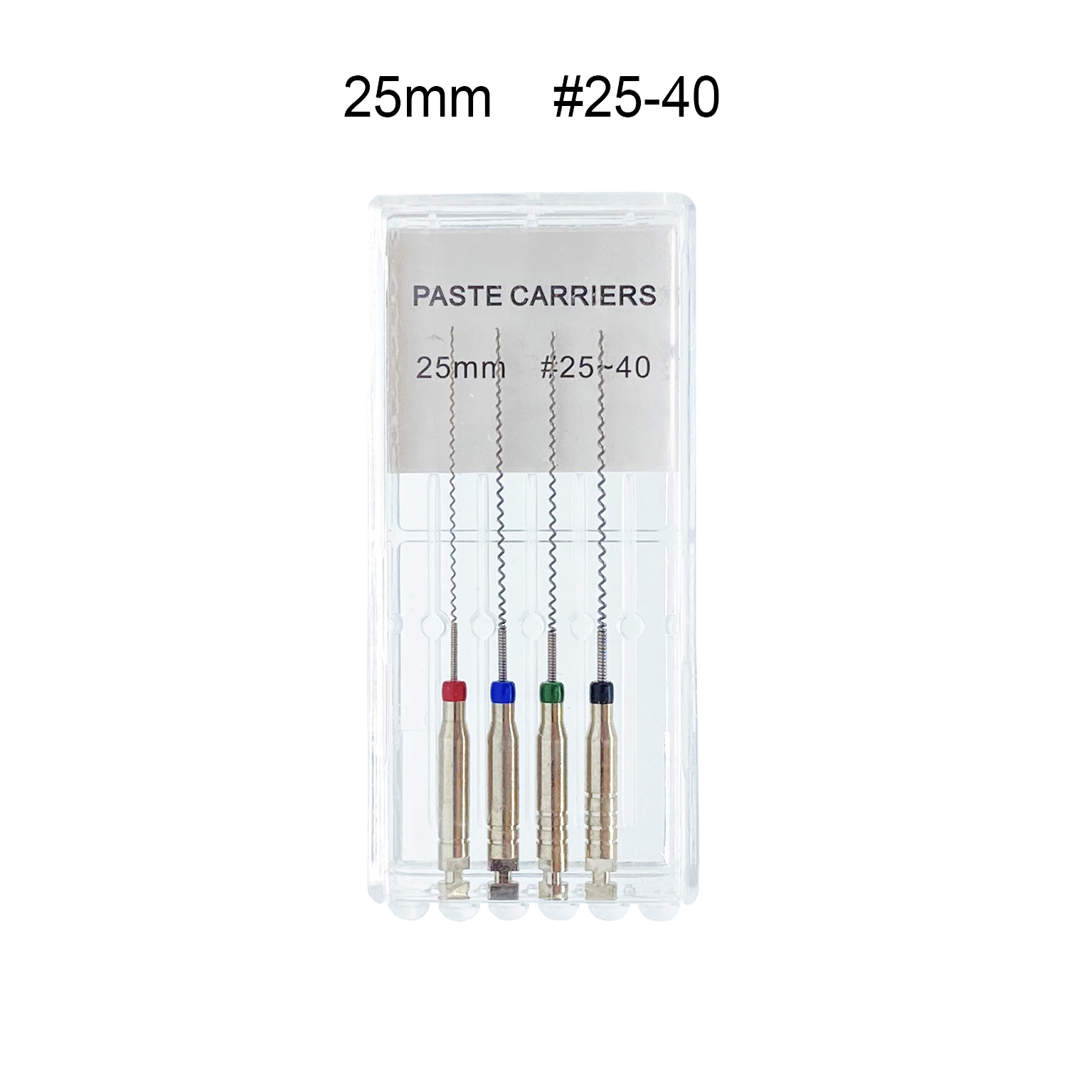 WELL CK 4 unidades/caja 21/25 mm # 25-40 portadores de pasta rotativa Dental relleno en espiral Lentulo surtido de pasta de llenado de motor herramienta de odontología: Castaño