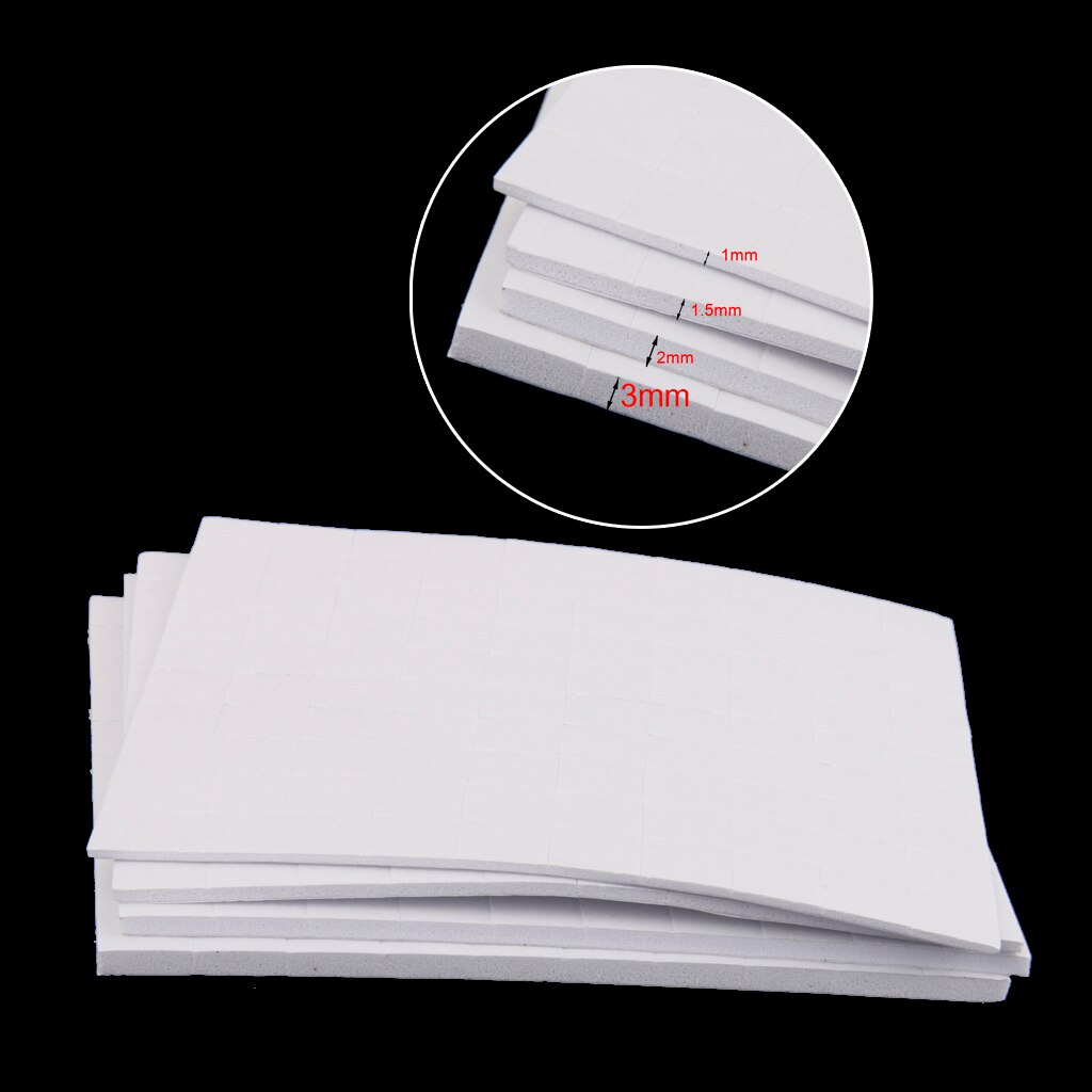 36Pcs Double Sided Self Adhesive Foam Pads Square Sticky Fixer 3D Effect 2mm