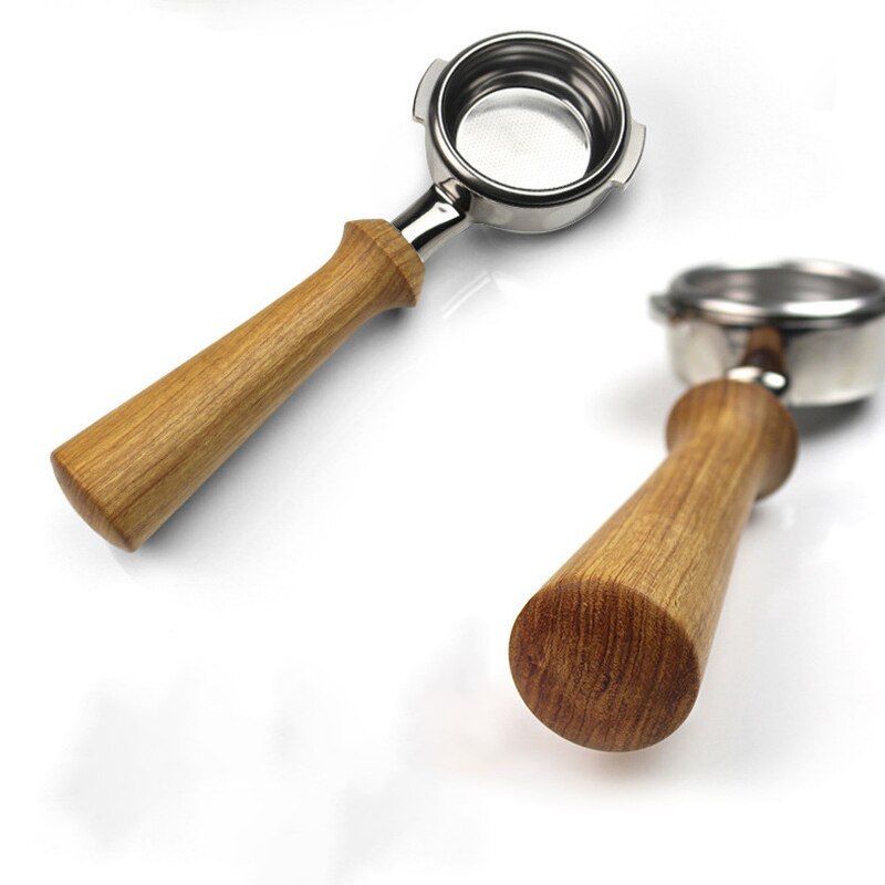 Nuova Coffee Machine Handle 58mm Solid Wood Bottomless Synthetic Handle Suitable for Delonghi/La Marzocco/E61 Universal