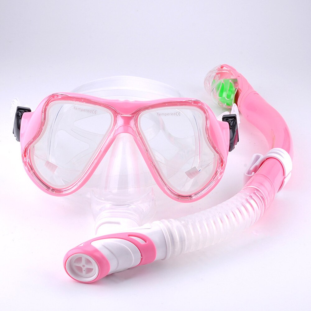 Scuba Diving Mask For Adult Youth Anti Fog Underwater Wide View Snorkel Mask HD Anti-UV Diving Kit Equipment: Pink