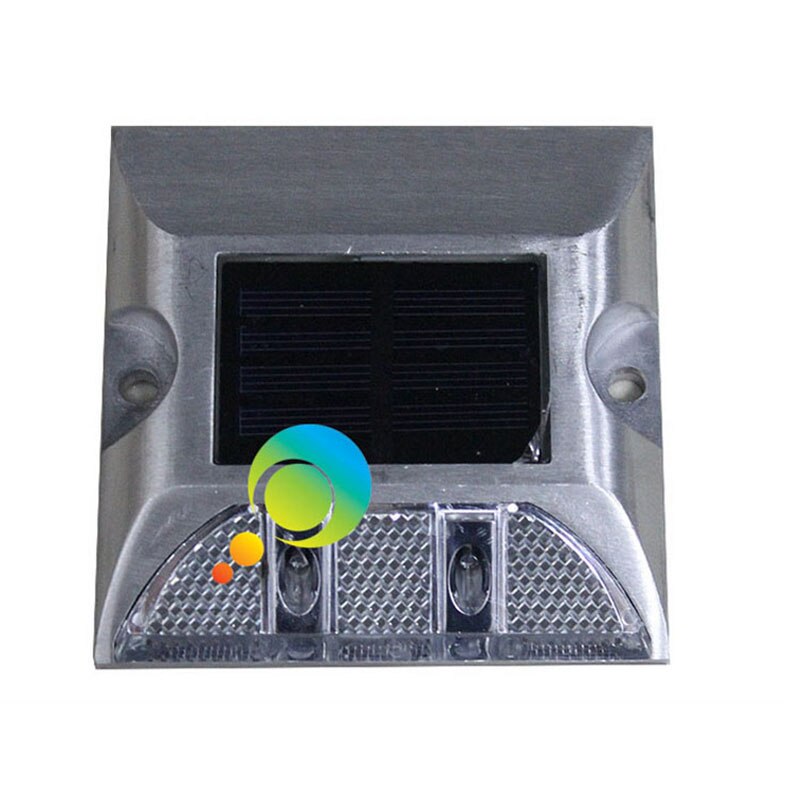 One side White color 3M reflector Aluminum road safety solar LED road stud