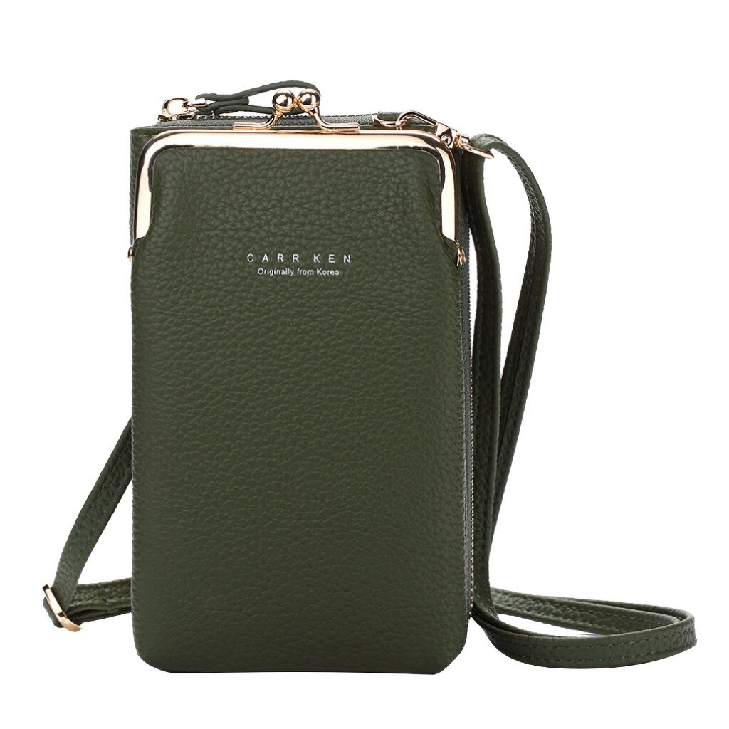 Couro Pu Sacos de Ombro Saco Do Telefone móvel Tudo-match 2020 Bolsa Tendência Bolsa de Ombro Mensageiro Sacos das Mulheres Cabas сумка женская: green