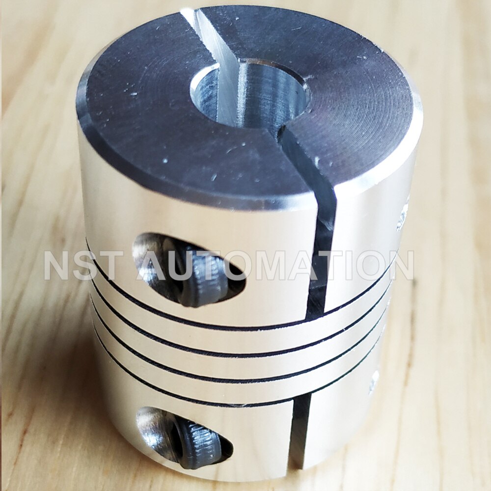 Cnc flexibele koppeling askoppeling stappenmotor connector  d25 l30 kaak aluminiumlegering