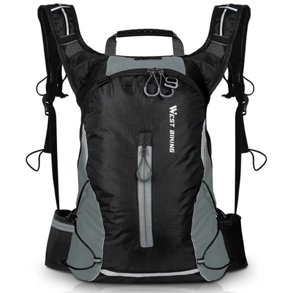 Mochila deportiva portátil para bicicleta, bolsa de nailon para senderismo y escalada al aire libre, para acampar, ciclismo de montaña: Gris