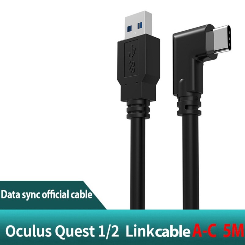 Usb 3.2 gen 1 typ-c-kabel für oculus quest 2 , 5 gbit/s vr-superspeed-datenübertragung 21 typ c auf typ c typ ac  s22