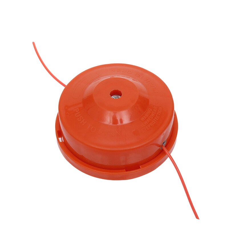 Universal M10 Lawn Mower Trimmer Head Petrol Trimmer Head Strimmer Bump Spool 2 Lines Brush Cutter Head Grass Brush Mower: Orange