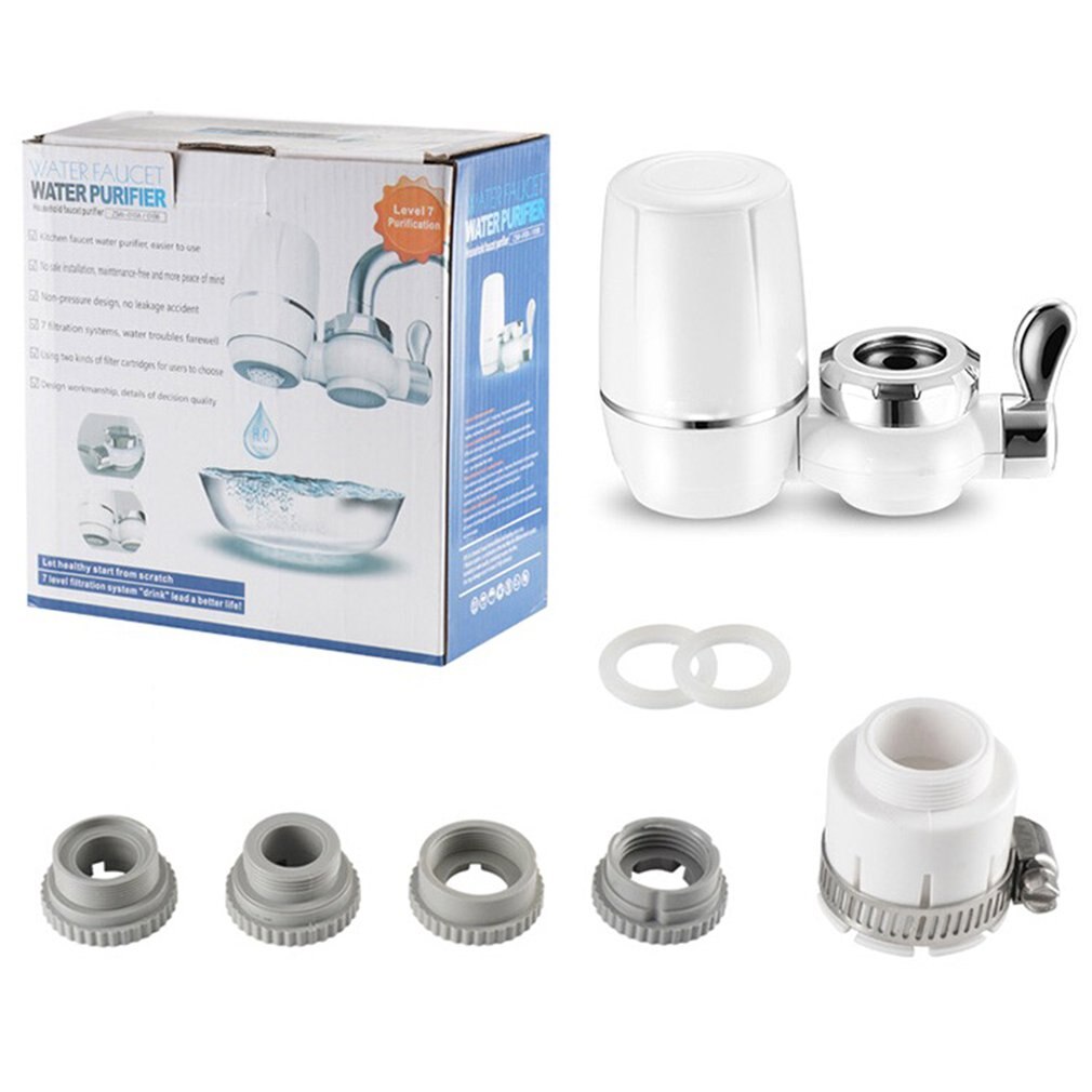 010 Universal Kitchen Water Filter Faucet Healthy Ceramic Cartridge Tap Purifier Cleanable With Switch Home Water Purifier
