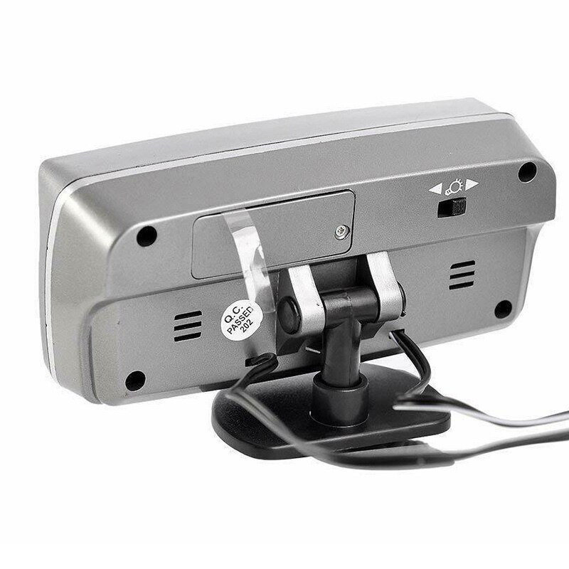 Universal Car LED Digital Display Voltmeter Clock Indoor Outdoor Thermometer 12V Auto Boat Car Monitor Display Voltmeter