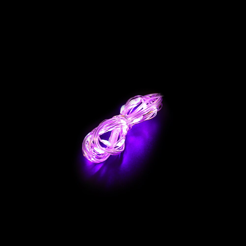 Lámpara de luz LED de noche con USB, luz pequeña de colores para manualidades, artesanía de resina epoxi de cristal, accesorios de adornos, 1/2 metros: 1Meter Purple
