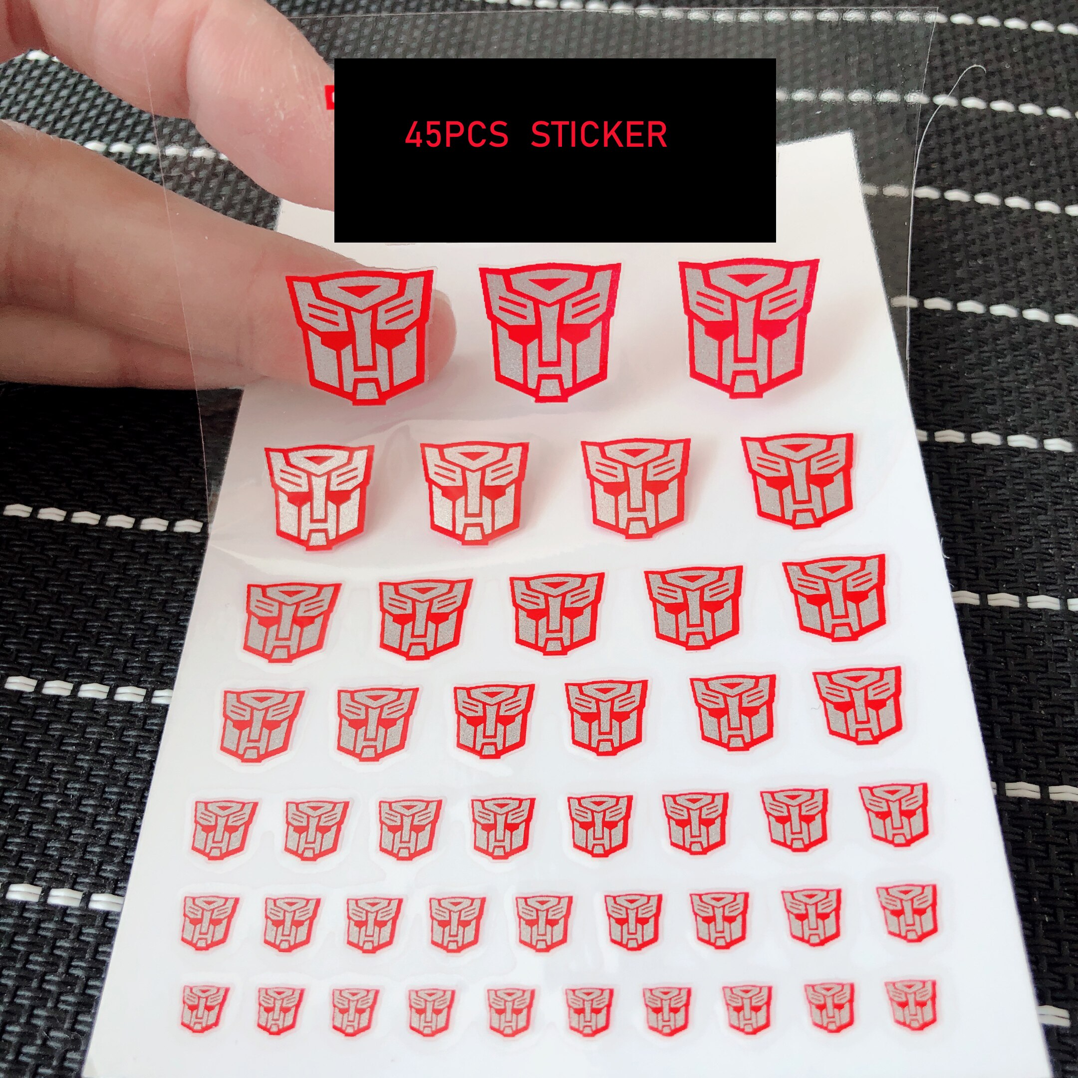 45Pcs Transformatie Robot Speelgoed G1 Sticker Symbool Decal Voor Custom Diy Speelgoed Accessoires Decoratie