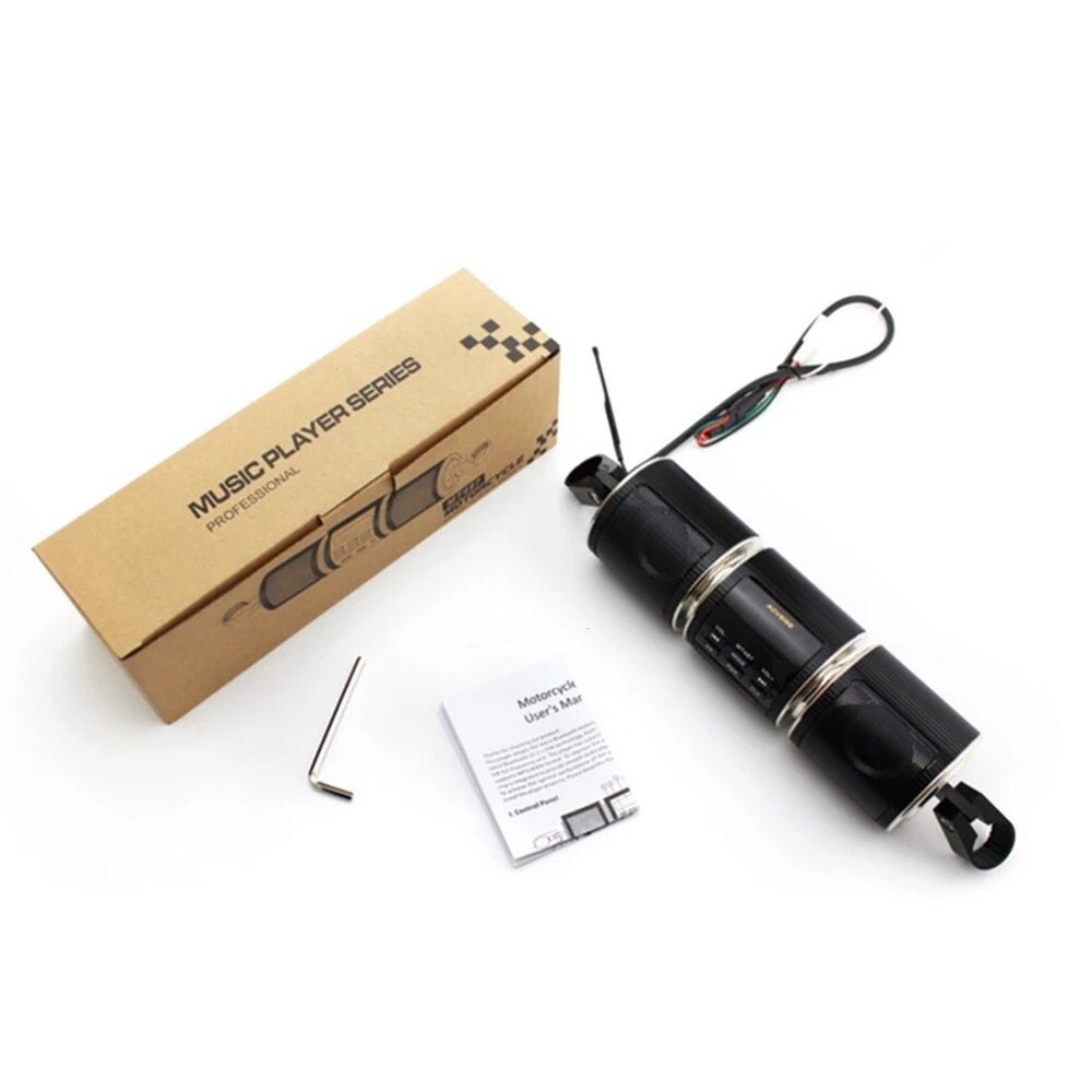 Motorfiets Bluetooth Speaker MP3 Bluetooth Muziekspeler Waterdichte Motorfiets Stereo Speaker Verstelbare Led Scherm