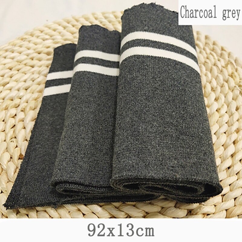 92 x 13cm fine rib strik elastisk stof gør manchetter linning krave ribkant til baseball dragten sportstøj sytilbehør: 3