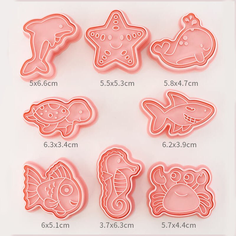 Moules De TamponsMoule À Biscuits 3D Diy, Plastique Timbre De Biscuit