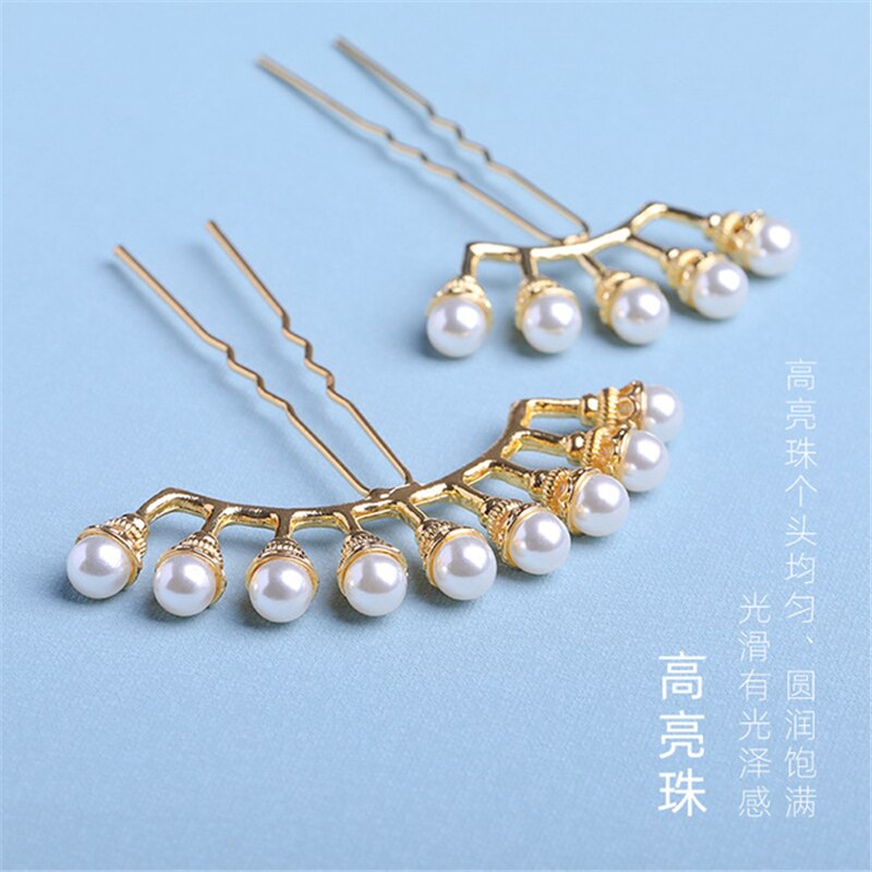 Retro Haar Sticks Parel Rij Haarspeld Kimono Haaraccessoires Super Fee Kostuum Hoofdtooi Vrouwen Antieke Haarspeld Haar