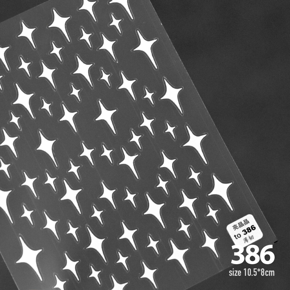 Pferd Sterne Mond 5D Geprägt Schmetterling Nagel Aufkleber Kunst Presse auf NäGel Decals Dekorationen Transfer Nagel Folie Manikübetreffend: 386