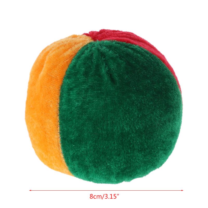 Soft Colorful Juggling Ball Handmade Children Footbag Kindergarten Supplies