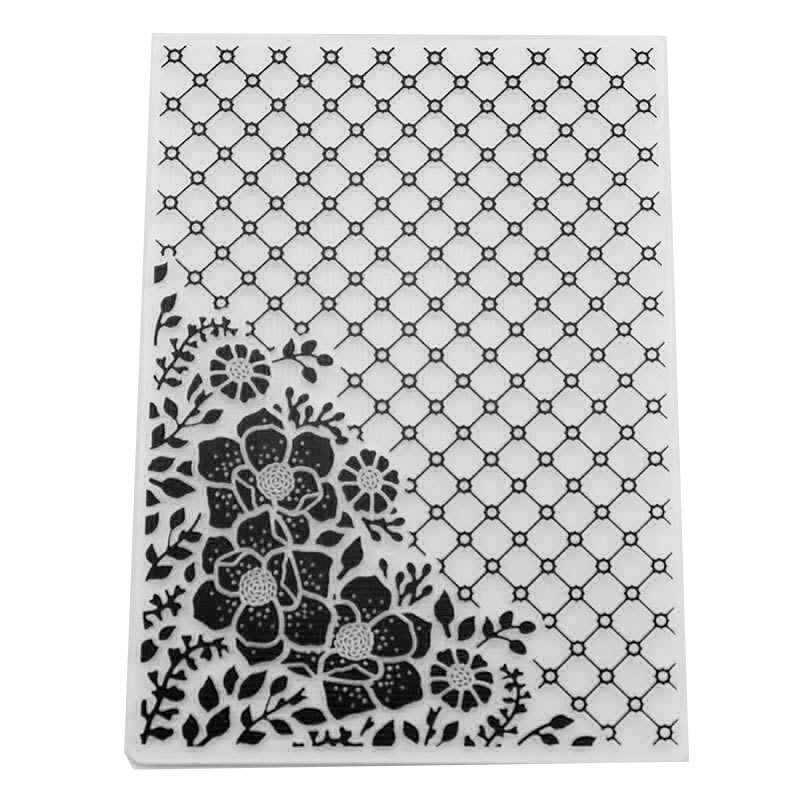 19 Plastic Embossing Map Voor Scrapbooking Diy Fotoalbum Kaart 5 "X 7": EM089