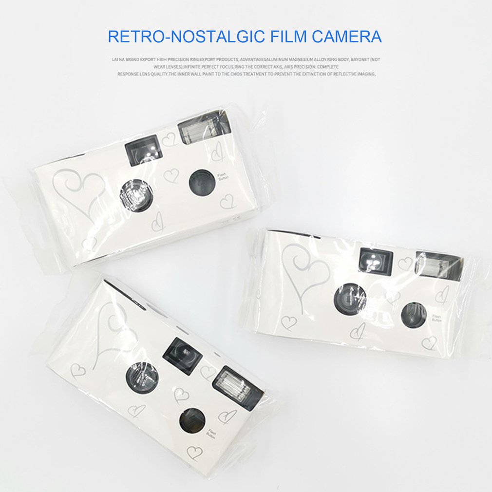 Retro 36 Photos 35mm Disposable Film Camera Manual Fool Optical Camera Children's One Time