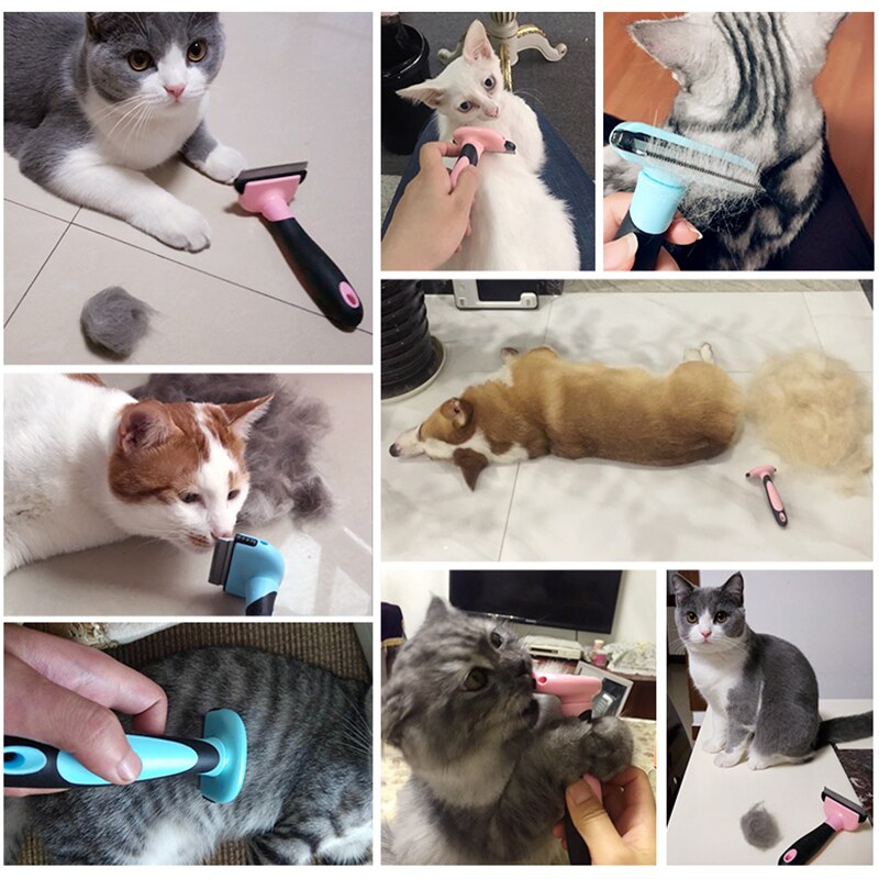 Hoopet Hond Haar Remover Kat Borstel Grooming Gereedschap Afneembare Clipper Attachment Huisdier Trimmer Kammen Voor Kat Pet Supply