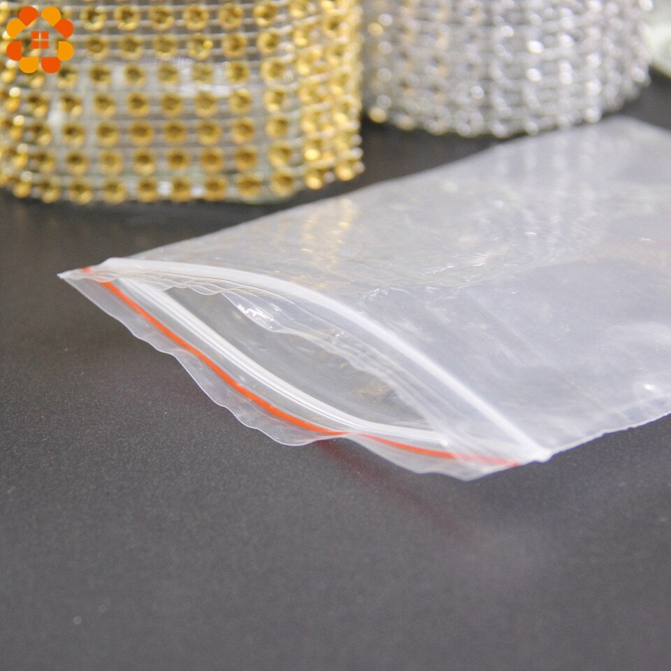 100PCS Multi Size Transparent Resealable Cellophane PE Self Adhesive Plastic Seal Bags For Candy Cookie Resealable Packaging