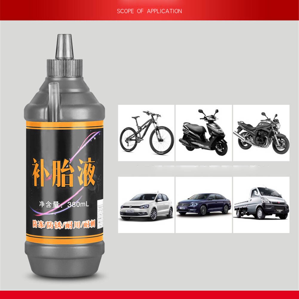 380ML Universal Vacuum Tire Inner Tube Repair Glue Motorcycle Tyre Sealer Car Mountain Bike Tire Sealant Repair Fluid