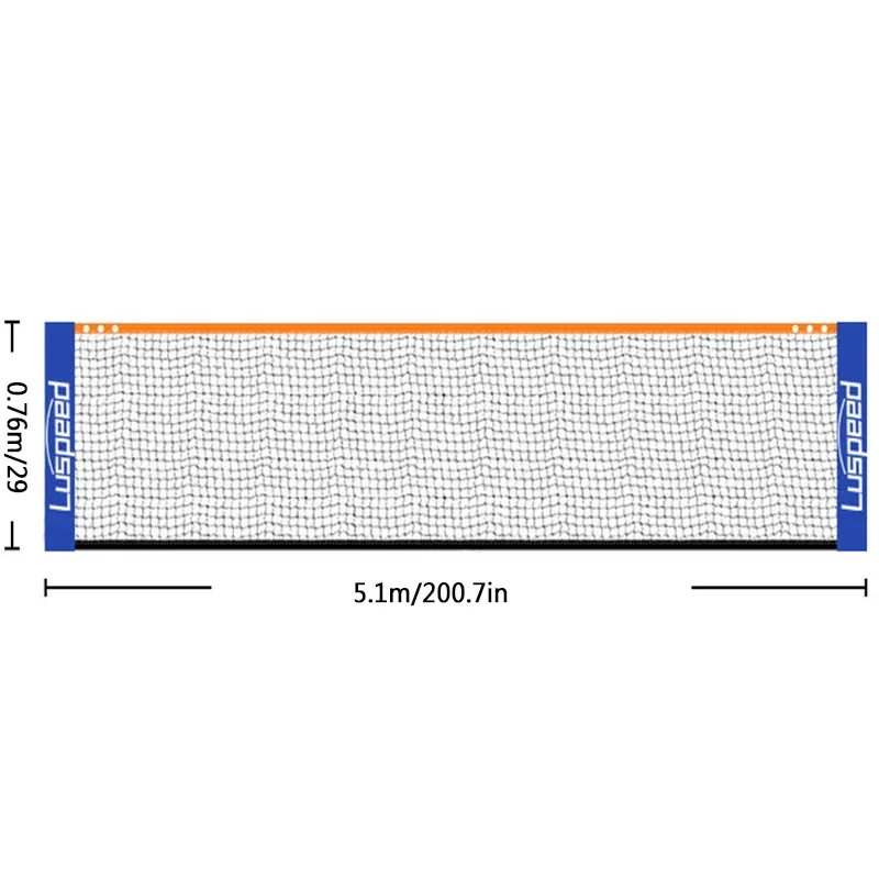 Portátil dobrável padrão profissional badminton net indoor esportes ao ar livre vôlei tênis treinamento redes quadradas malha: Vermelho