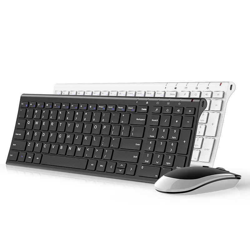 Bue trådløst tastatur mus sett notebook stasjonær pc kontor lader trådløs mus mute