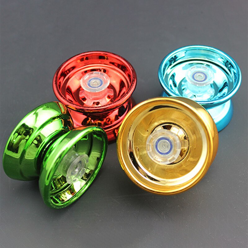 1Pcs Classic Mode 4 Kleur Professionele Aluminium Yo Yo Bal Kinderen Grappig Speelgoed Novel Y-As Draaibaar yoyo