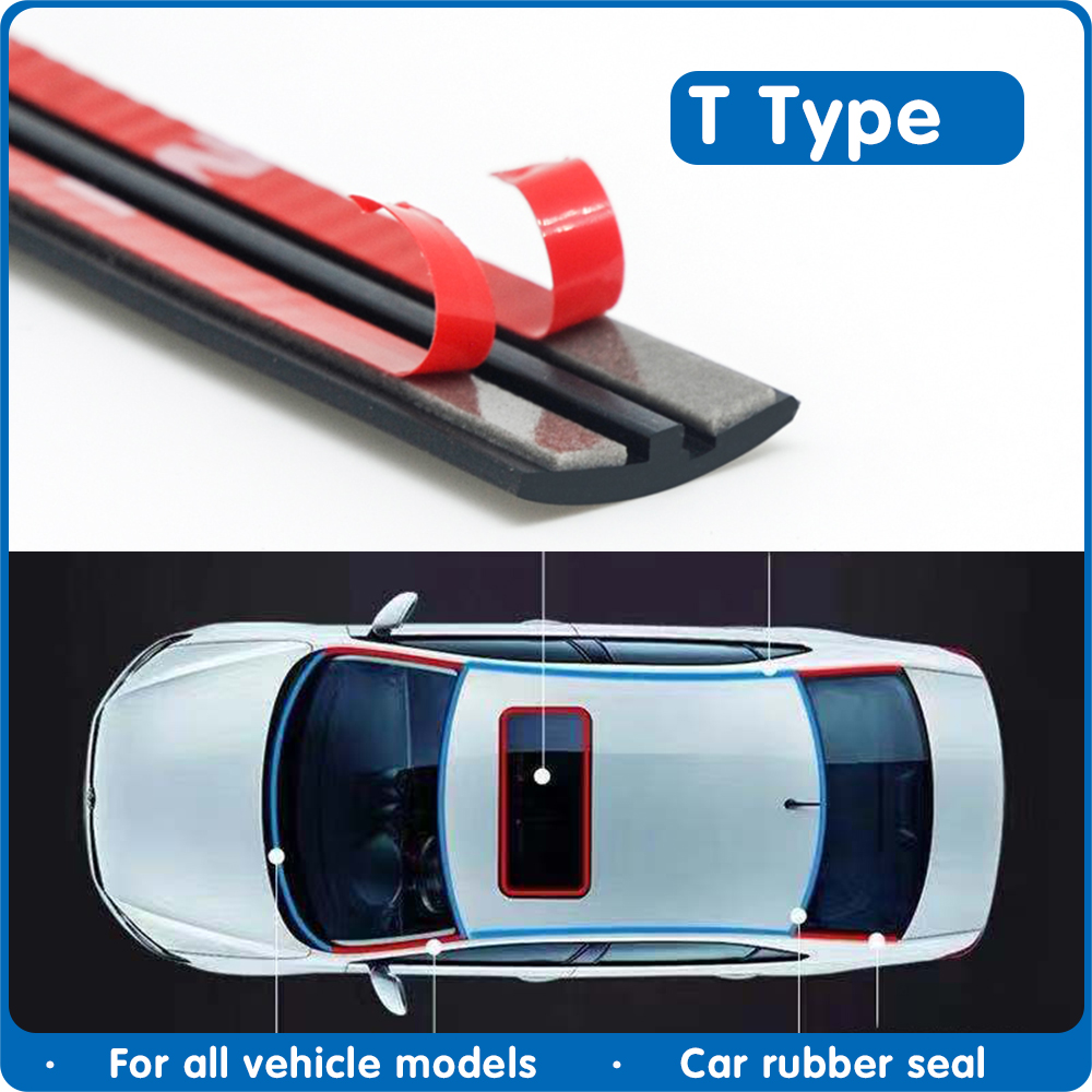 Car Door Seal Rubber Windshield Sealant Protector Seal Strip Auto Roof Sound Insulation Window Seals For Car Accessories