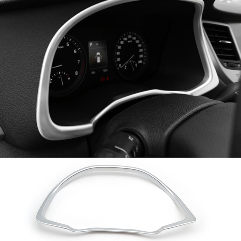 per hyundai tucson, cornice cromata per pannello strumenti interno, modanatura, cornice, stile auto