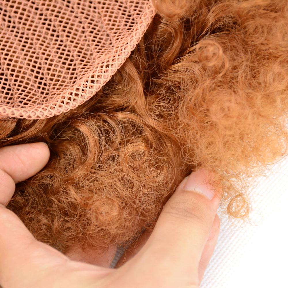 Corto Afro Puff moño de pelo sintético Chignon Hairpiece para mujeres negras cordón Cola de Caballo rizado Updo Clip extensiones de cabello