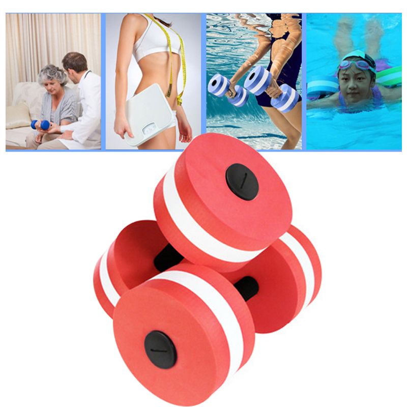 Aquatische dumbbellset  of 2 voor wateraerobics: train je bovenlichaam, je onderrug voor een complete fitnesstraining