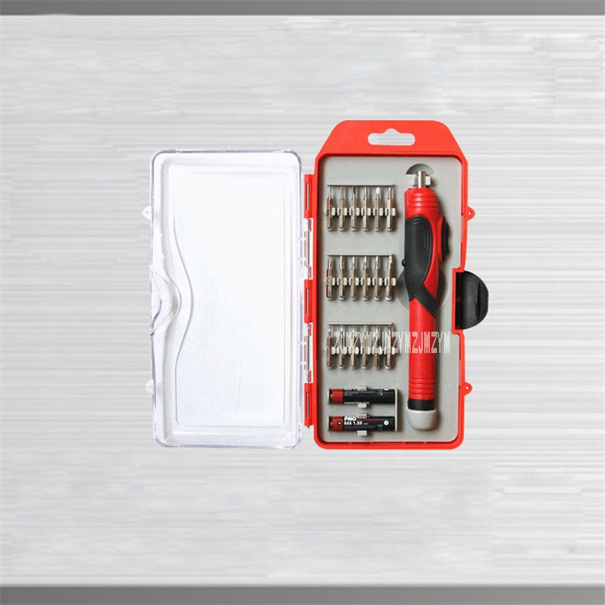 Pen Type Droge Batterij Elektrische Schroevendraaier Set Precisie Schroevendraaier Reparatie Tool Met Magnetische 3V 1.5NM 120 Rpm