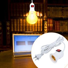 Universal Bulb Holder E27 with Switch LED Light Decoration Cable Cord Plug Lamp Holder Durable 230CM Home Modern Light Holder