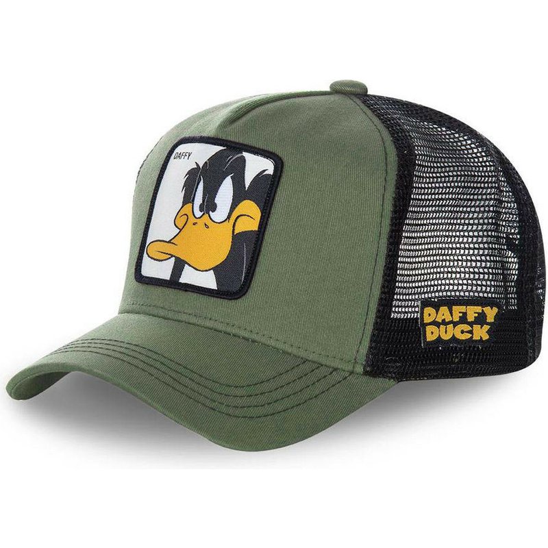 DAFFY COYOTE-gorra de béisbol con de conejo para hombre y mujer, gorro de béisbol con estampado de dibujos animados, Snapback TAZ ROAD, triangulación de envíos: DAFFY Green