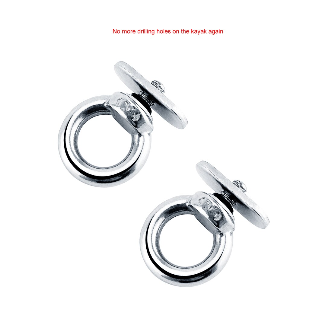 MX Track Kayak Mount Tie Down Eyelets Rail 316 Stainless