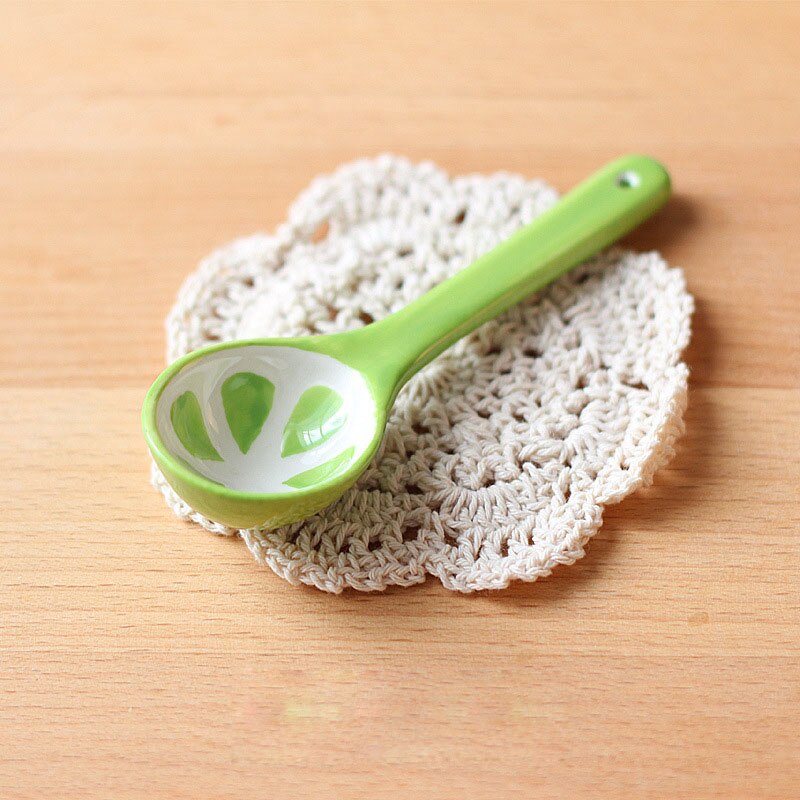 5 teile/satz Kreative Keramik Obst Löffel Schöne kinder Reis Löffel Küche Geschirr Suppe Teelöffel Haushalt ZL355: Colour 3
