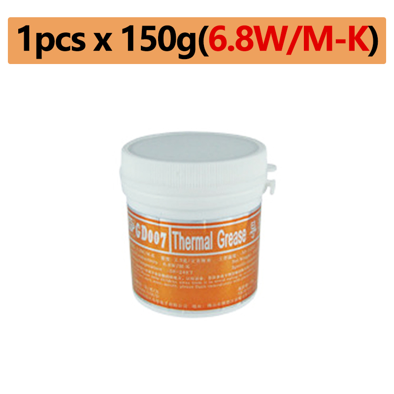 GD007 – pâte de graisse thermoconductrice, ventilateur de refroidissement, plâtre de Silicone, composé de dissipateur thermique haute Performance 6.8W/mk: BBK 1pc x150g