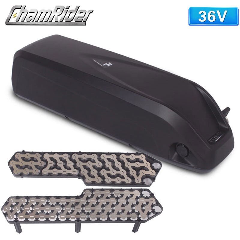 E-sykkel elektrisk sykkel batteri eske hailong sse -046 nedrør nedrør 10s 5p 13s 4p nikkelstrimler 18650 celleholder: 36v og nickelstrips